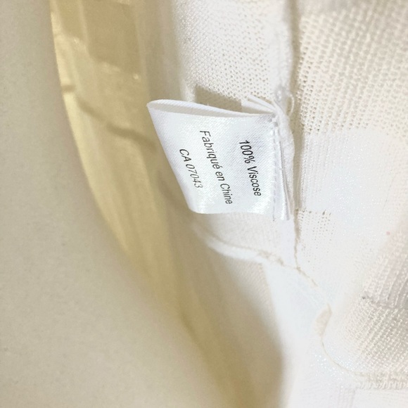 White Striped Long Cardigan - Picture 5 of 6